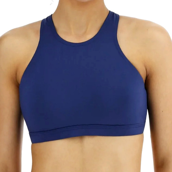 TYR Solid KIRA Medium Support Sports Bra Swim Top - Patriot Blue Medium 8 $45 - Picture 1 of 4